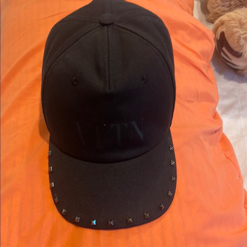 Black Studded Cap